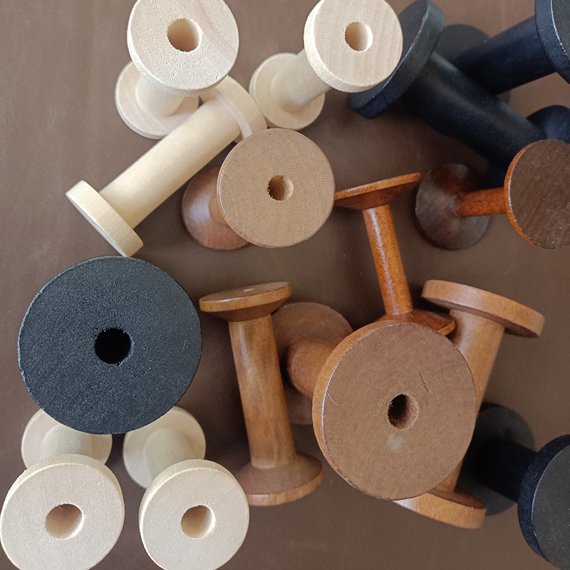 10Pcs/Set Vintage Natural Wood - Organza Ribbon Spool avaliação e preço