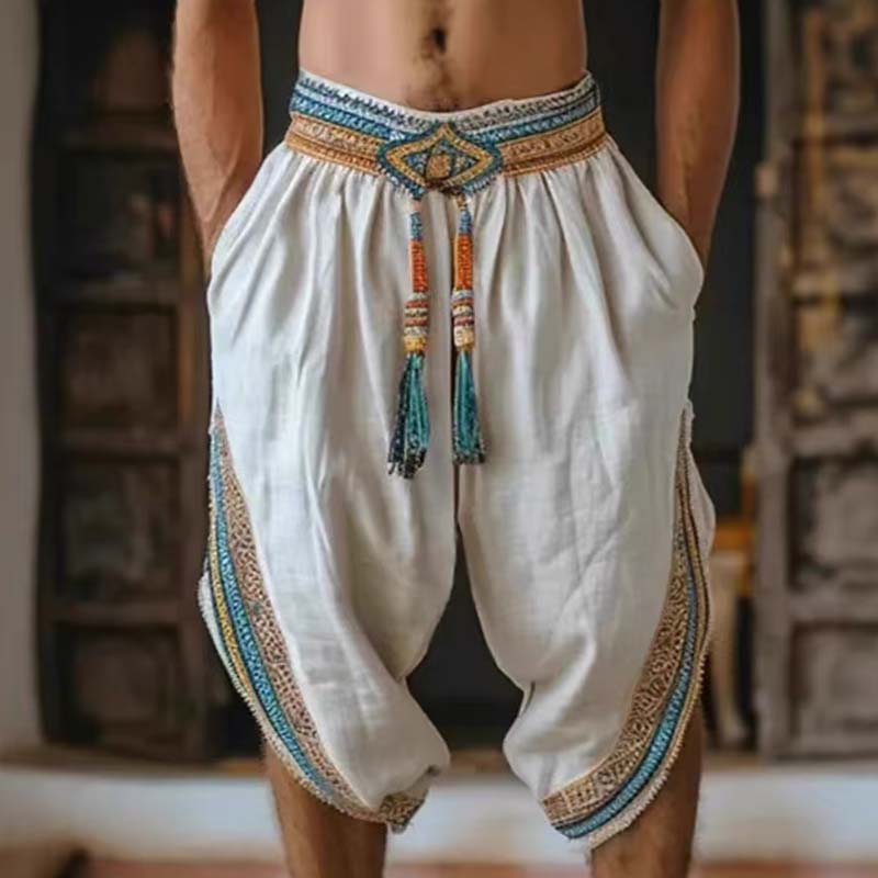 Men's Tassel Elastic Waist Cas - Tassel Fringe Trim avaliação e preço