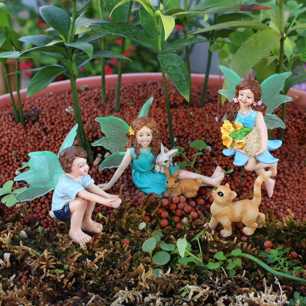 4pc Flower Fairy and Animal Pa - Embellishment Crafts avaliação e preço