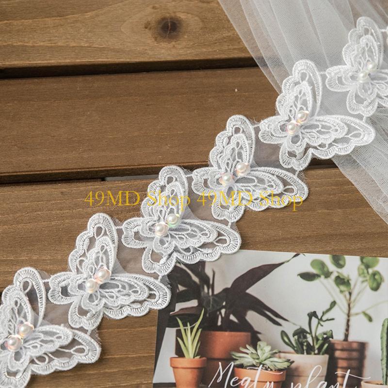49MD 1 Yard Bowknot for Butter - Lace Ribbon Trim avaliação e preço