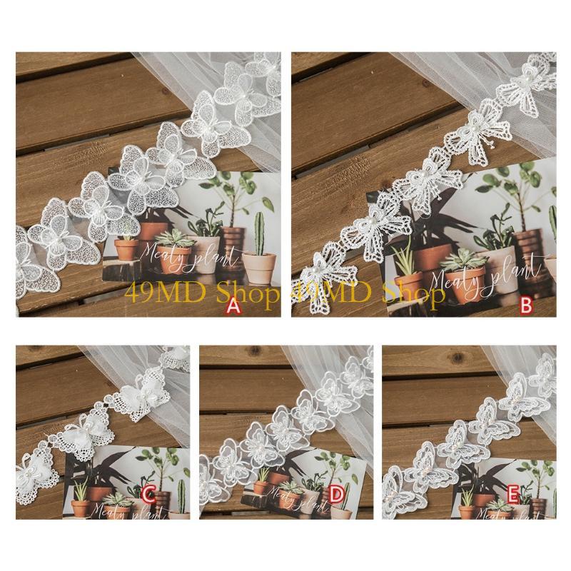 49MD 1 Yard Bowknot for Butter - Lace Ribbon Trim avaliação e preço