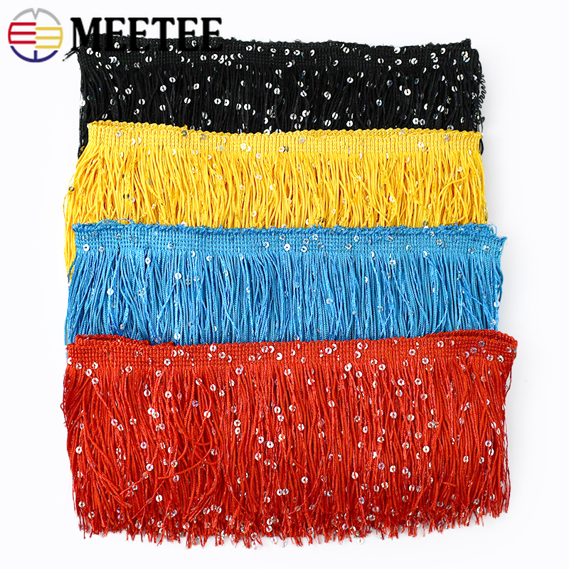2/4/8M 10cm Colorful Sequin Ta - Fringe Ribbon Sewing avaliação e preço