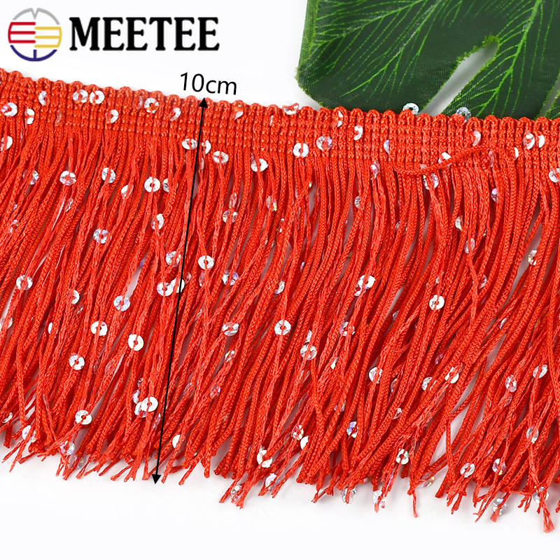 2/4/8M 10cm Colorful Sequin Ta - Fringe Ribbon Sewing avaliação e preço