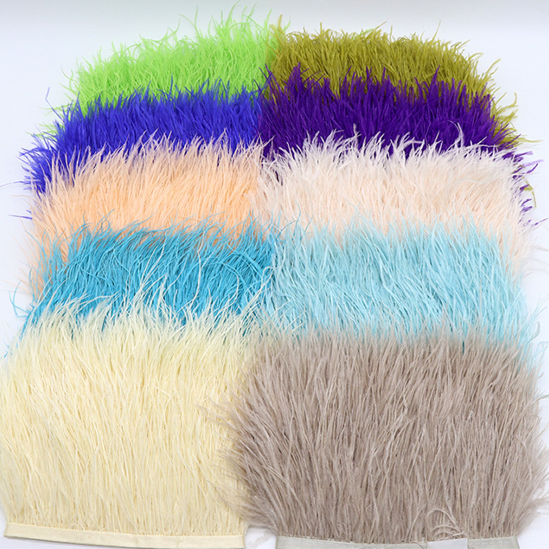 1M 8-10cm Black Ostrich Feathe - Feather Trim Marabou avaliação e preço