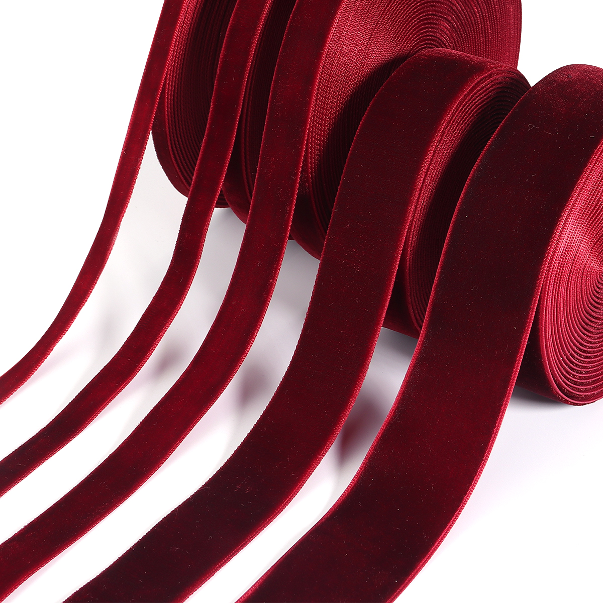 5-10yards/roll Velvet Ribbons  - Velvet Ribbon Roll avaliação e preço