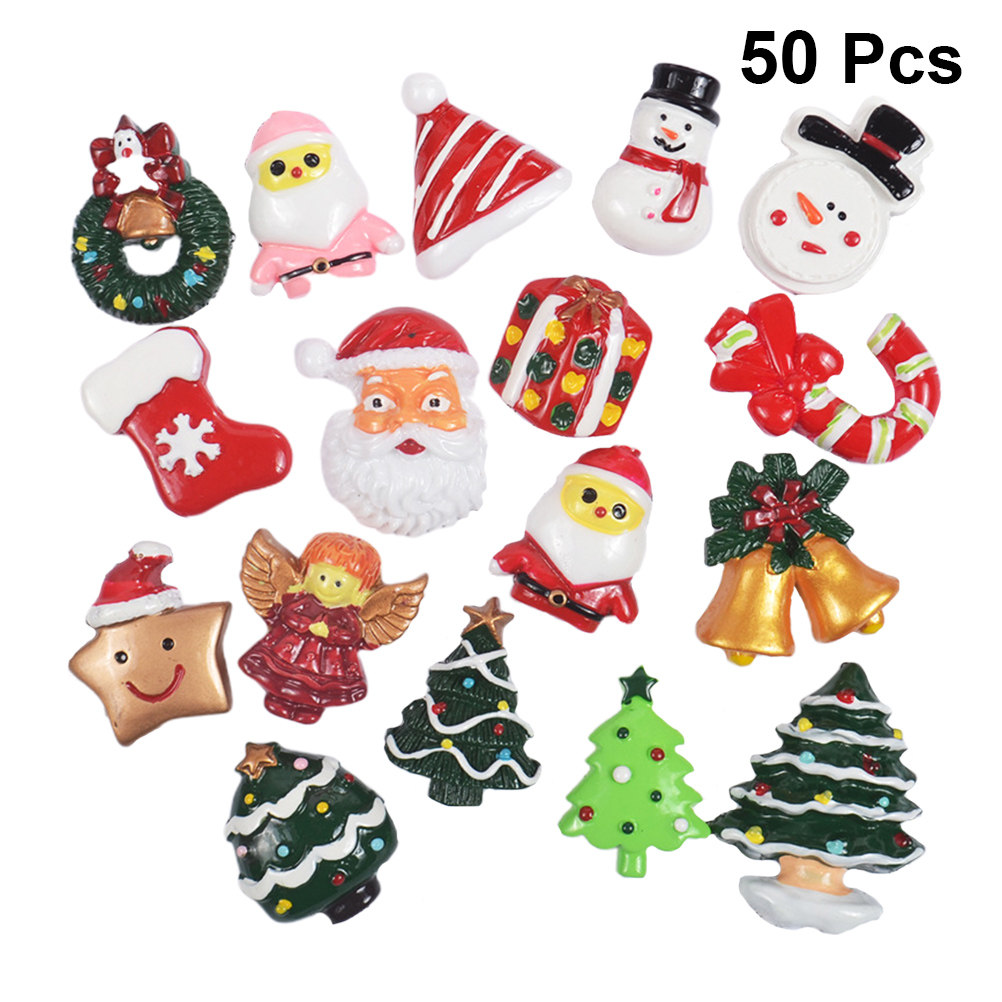 50pcs DIY Resin Accessories Ch - Christmas Craft Embellishment avaliação e preço