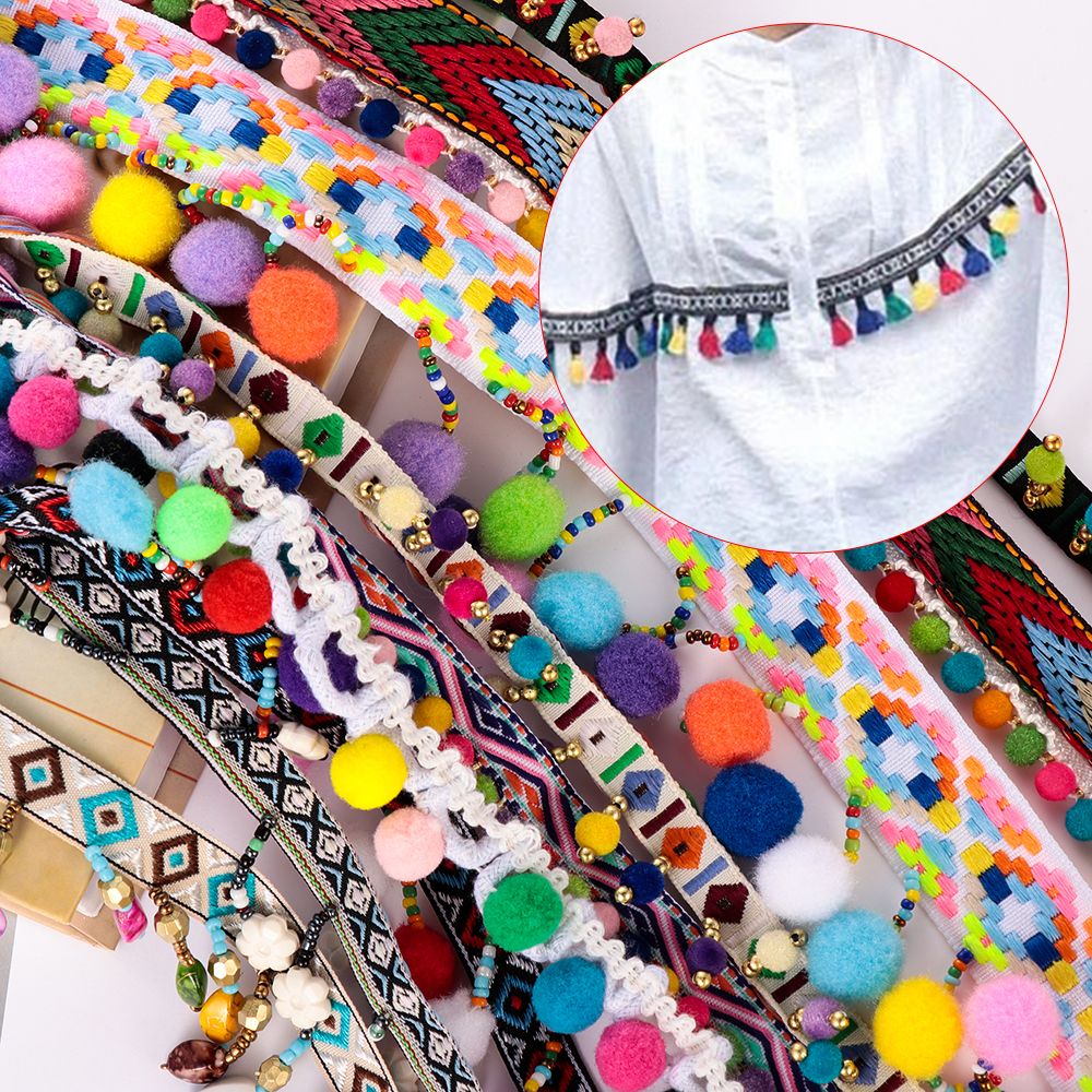 1yard Bohemia Tassel Lace Trim - Tassel Fringe Trim avaliação e preço