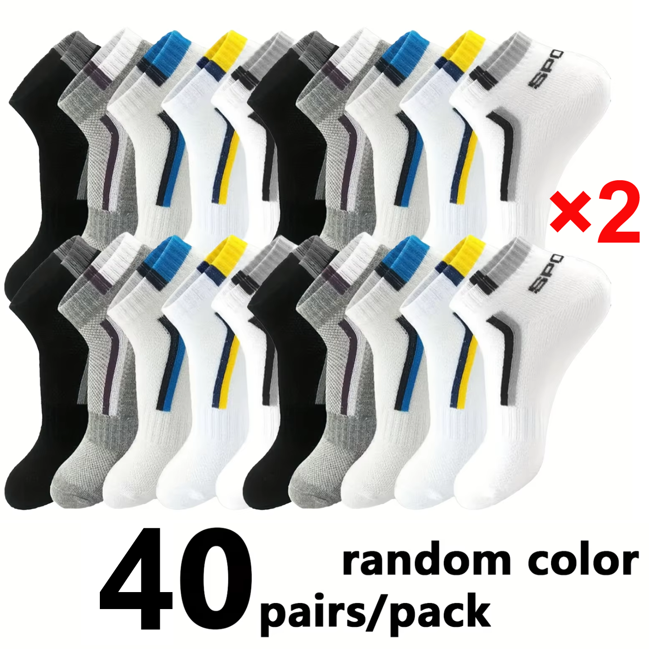 5/40 Pairs Mens Ankle Boat Soc - Embellish Knit avaliação e preço