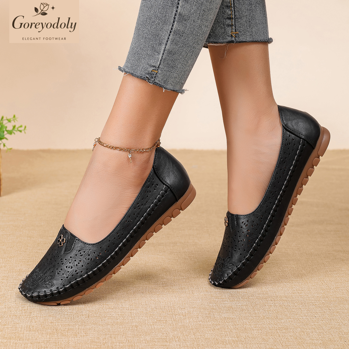 Goreyodoly women loafers flora - Embroidery Embellishments avaliação e preço