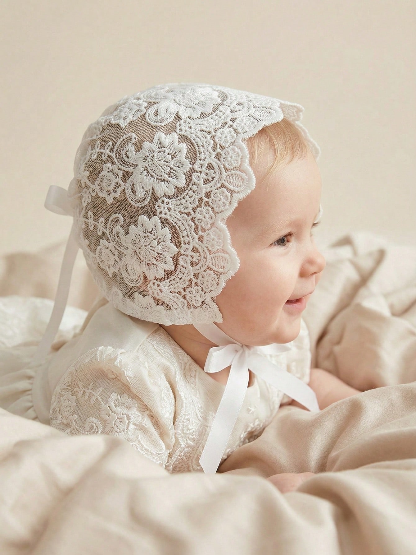 Baby Lace Brim Headband Hat He - Embroidery Embellishments avaliação e preço