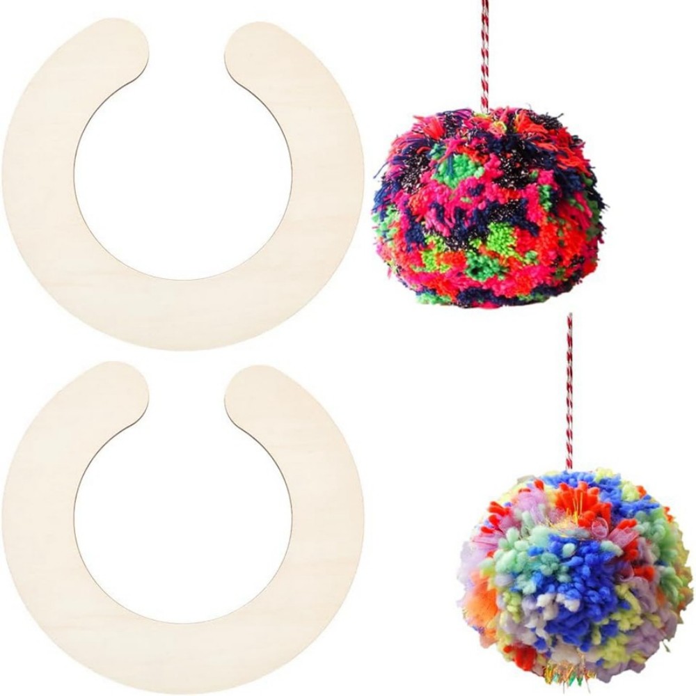 2pcs Wooden Pom Pom Maker Set  - Pom Pom Maker Tool avaliação e preço
