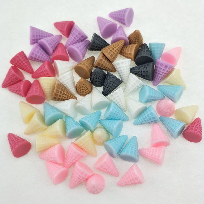 40pcs/lot 1.5*2cm Resin Ice cr - Embellishment Glue Craft avaliação e preço
