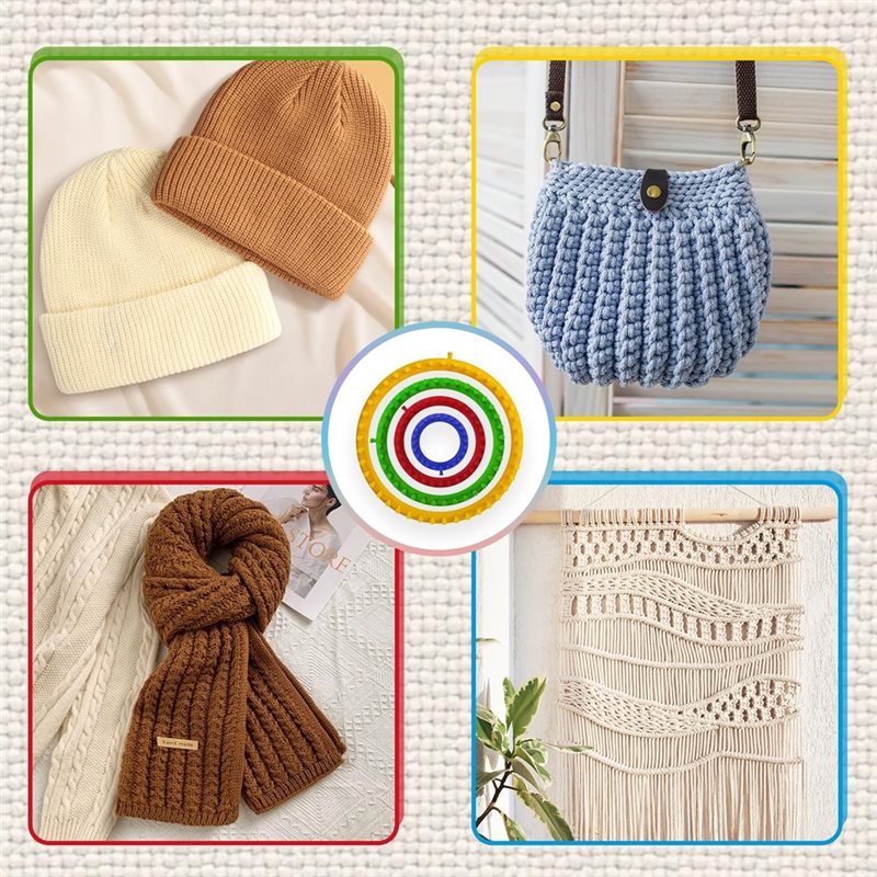 Round Knitting Loom For Hats S - Pom Pom Maker Tool avaliação e preço