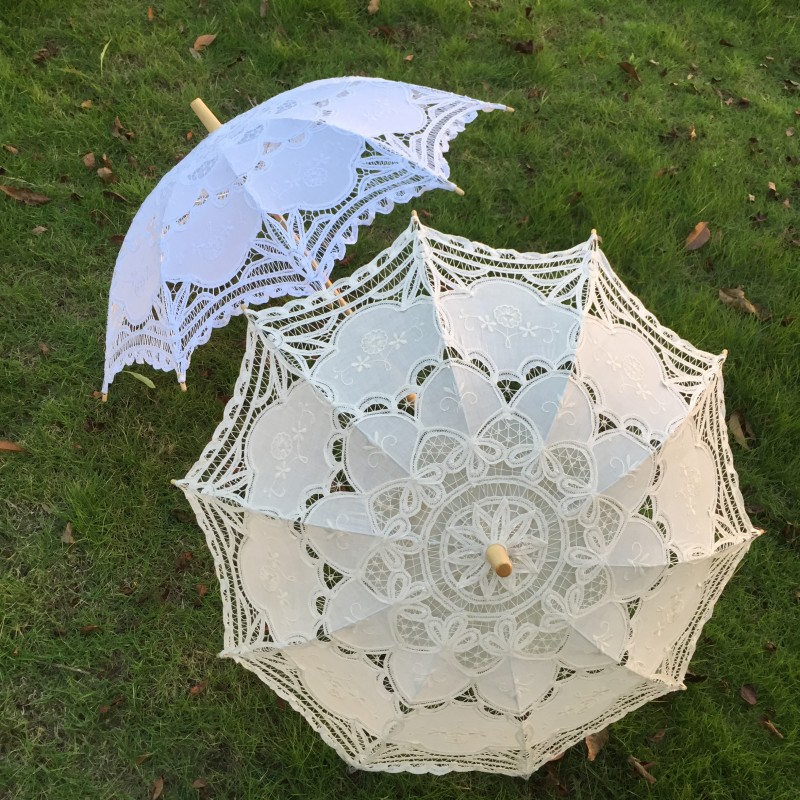 New Vintage Lace Umbrella Hand - Embroidery Embellishments avaliação e preço