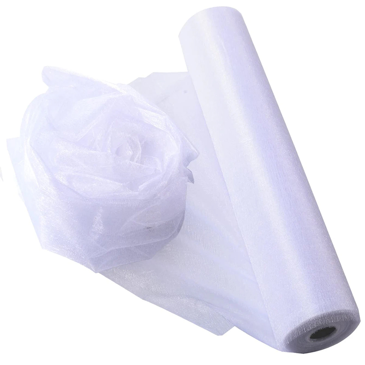 Crystal Organza Fabric Tulle - - Organza Ribbon Spool avaliação e preço