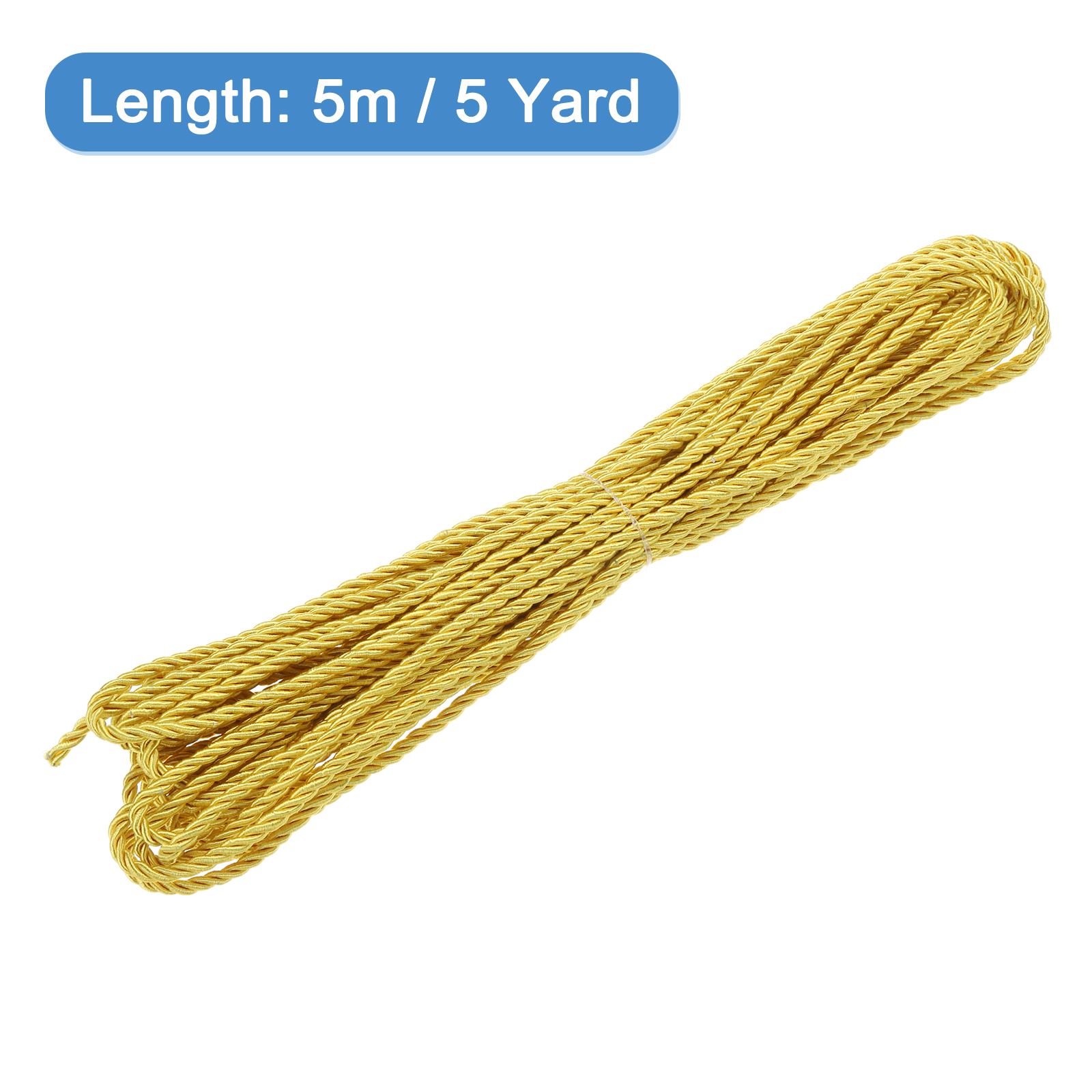 Uxcell 5 Yard 3mm Twisted Cord - Cord Trim Twisted avaliação e preço