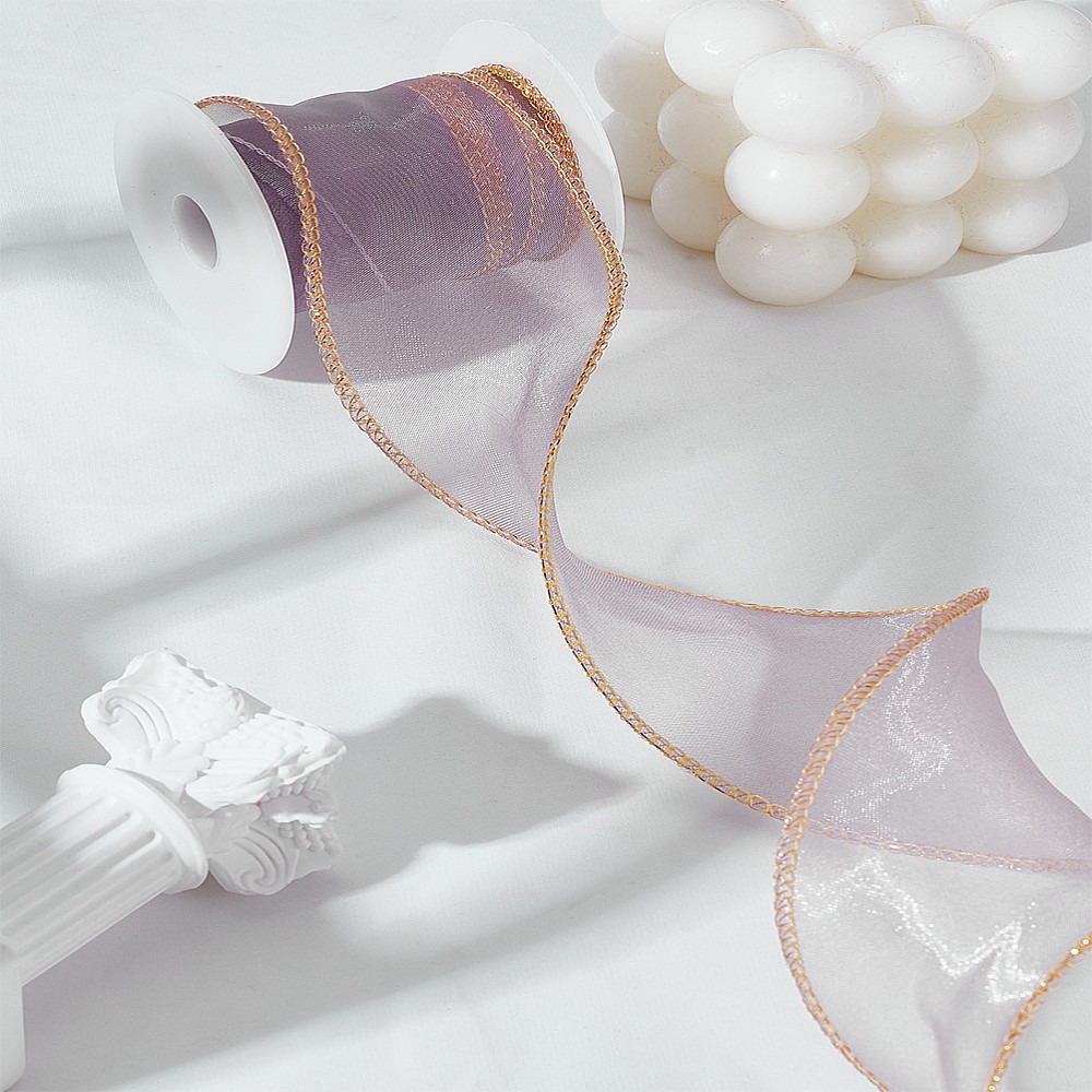 5 Yards Polyester Organza Ribb - Organza Ribbon Spool avaliação e preço