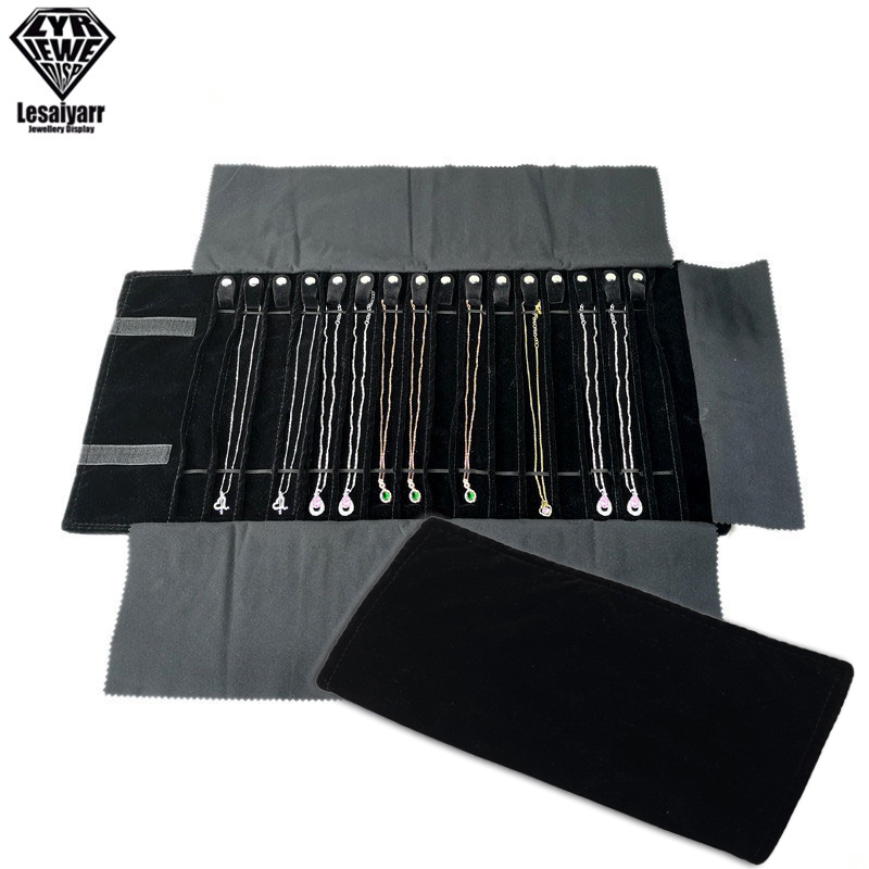 Travel Jewelry Organizer Roll  - Velvet Ribbon Roll avaliação e preço