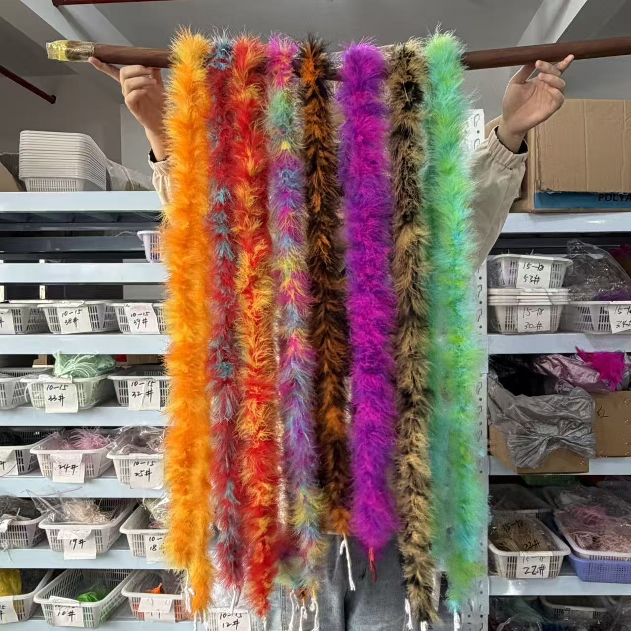 Multicolored 2Meters Marabou F - Feather Trim Marabou avaliação e preço