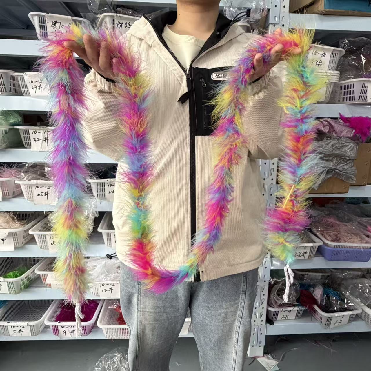 Multicolored 2Meters Marabou F - Feather Trim Marabou avaliação e preço