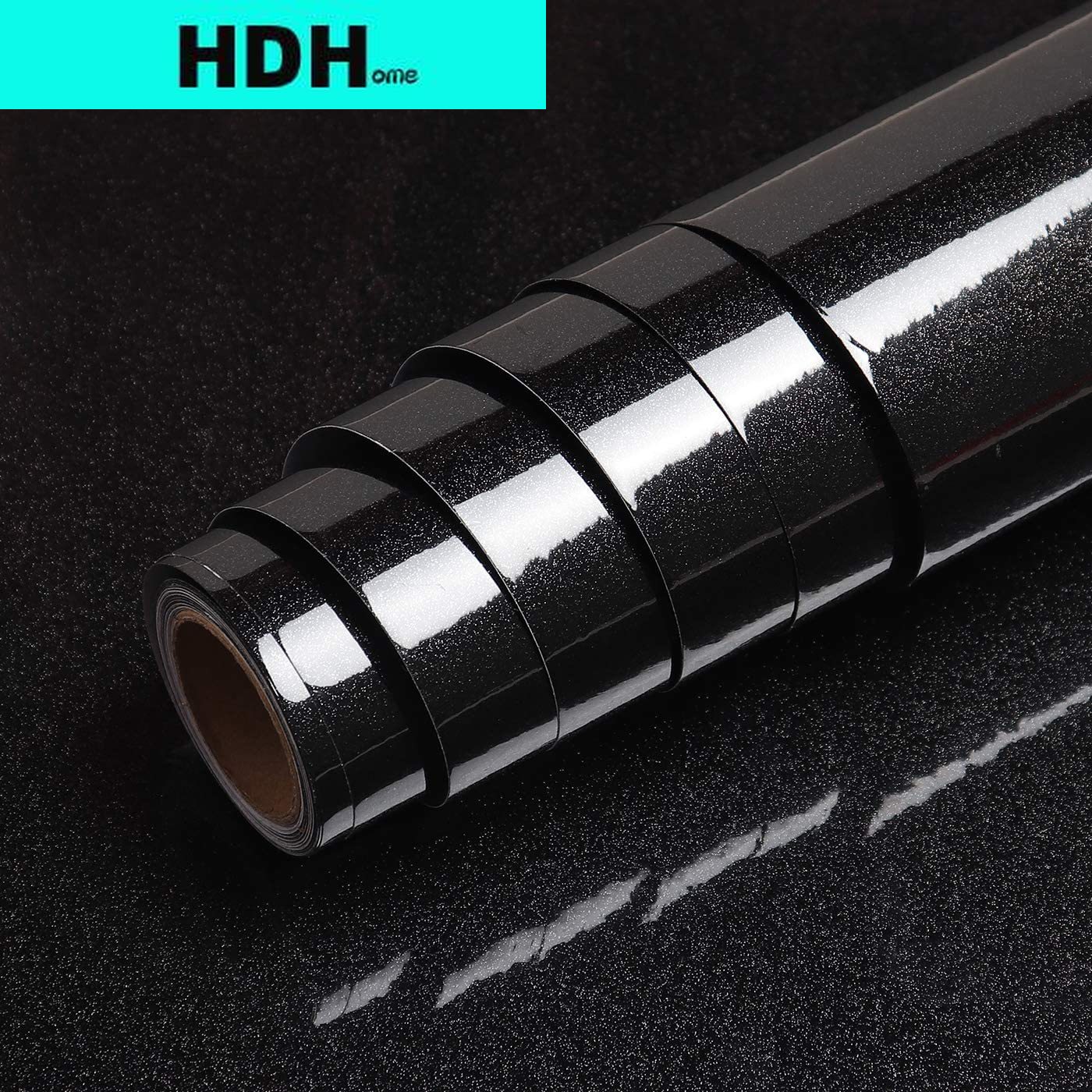 Glitter Black Contact Paper fo - Glitter Vinyl Roll avaliação e preço