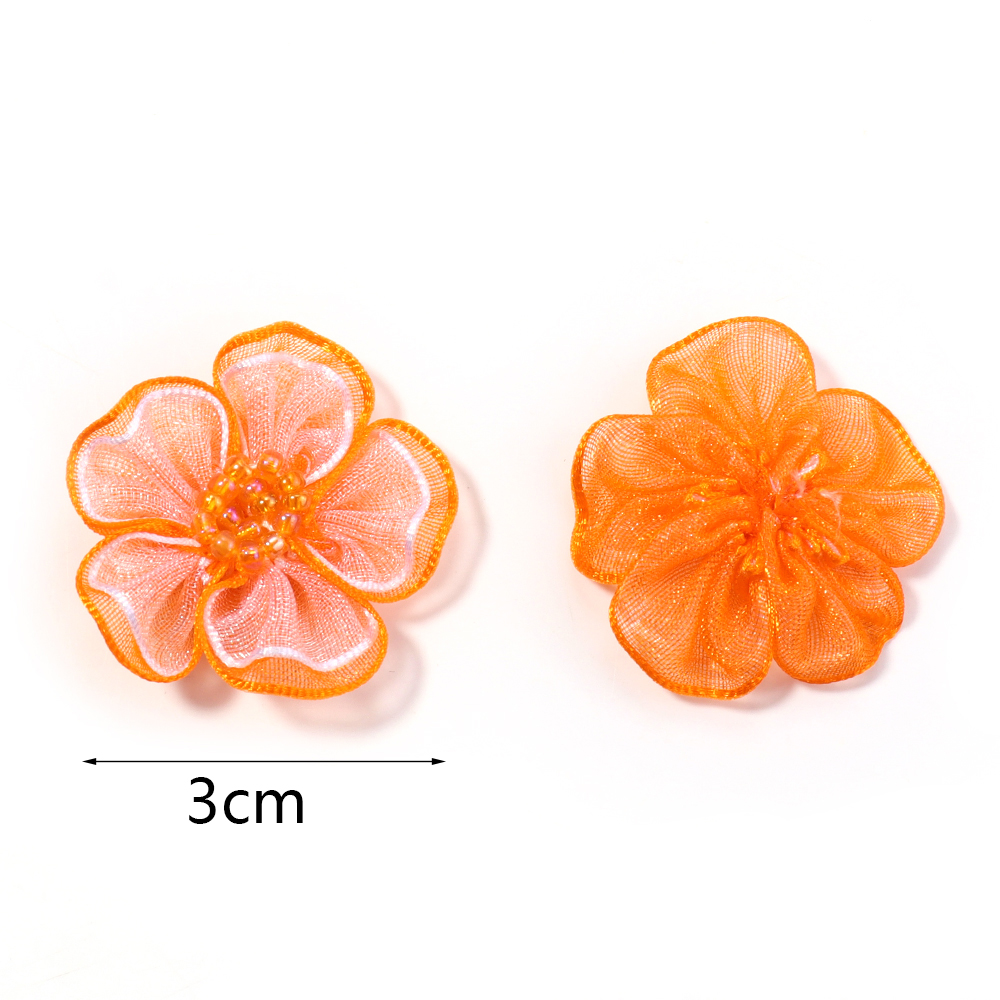 10Pcs/Lot Mesh Flower Applique - Applique Patch Flower avaliação e preço