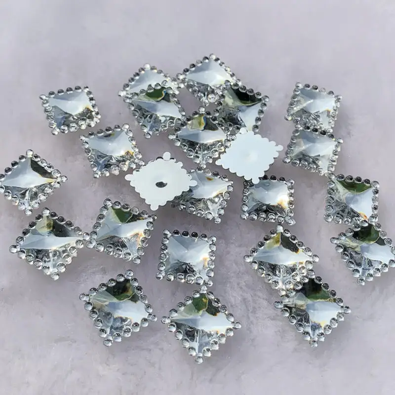 80pcs 12mm Crystal Acrylic Rhi - Embellishment Glue Craft avaliação e preço