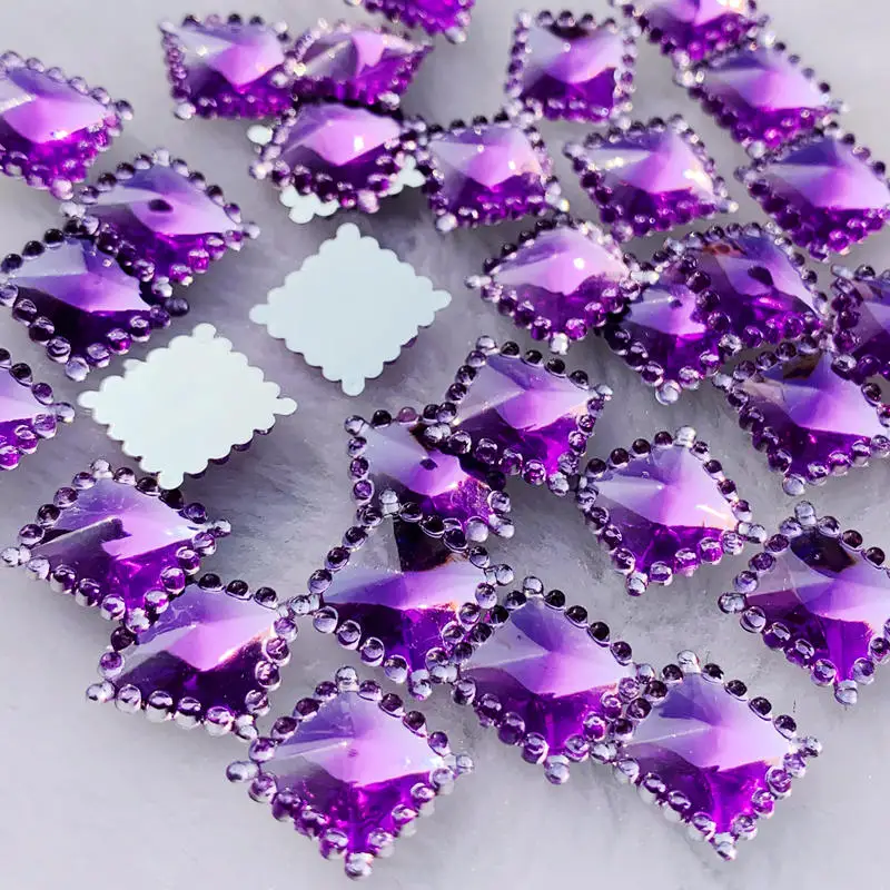 80pcs 12mm Crystal Acrylic Rhi - Embellishment Glue Craft avaliação e preço