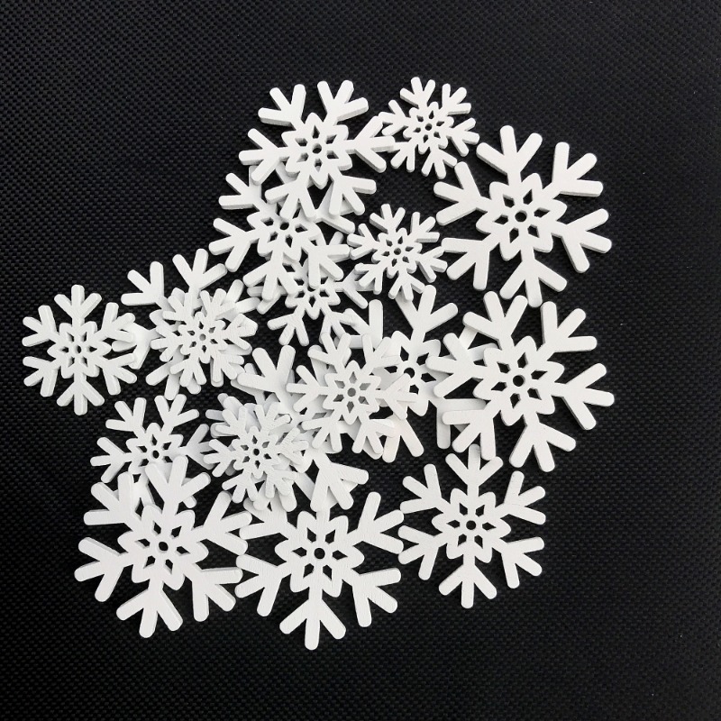 50pcs 20mm 25mm 30mm 35mm Mix  - Christmas Craft Embellishment avaliação e preço