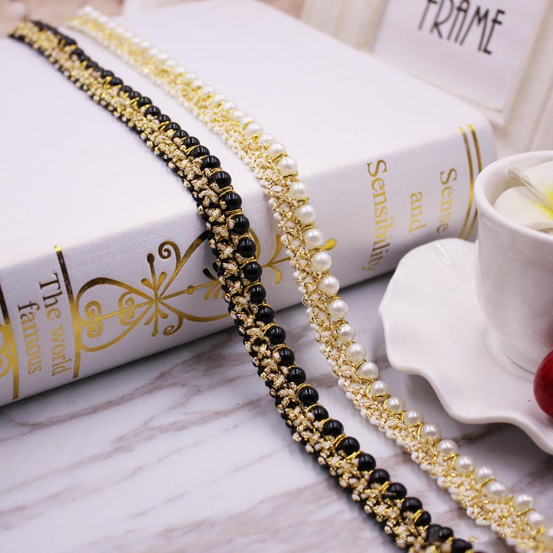 10yards DIY accessories Pearl  - Fringe Ribbon Sewing avaliação e preço