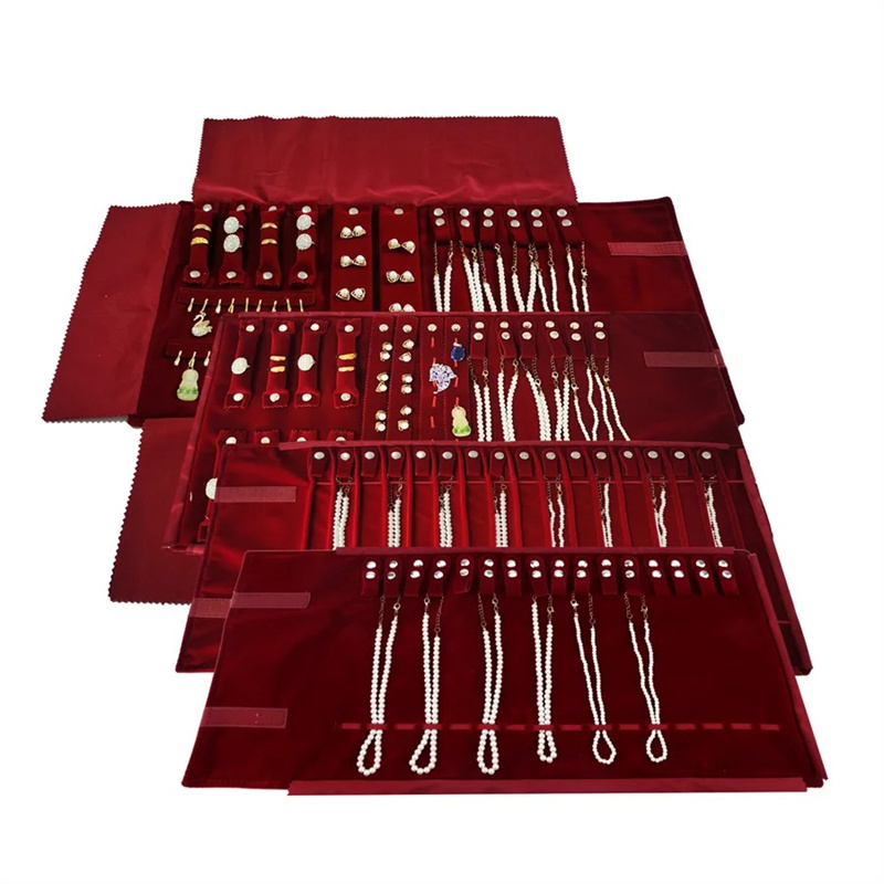 Burgundy Velvet Jewelry Roll-U - Velvet Ribbon Roll avaliação e preço