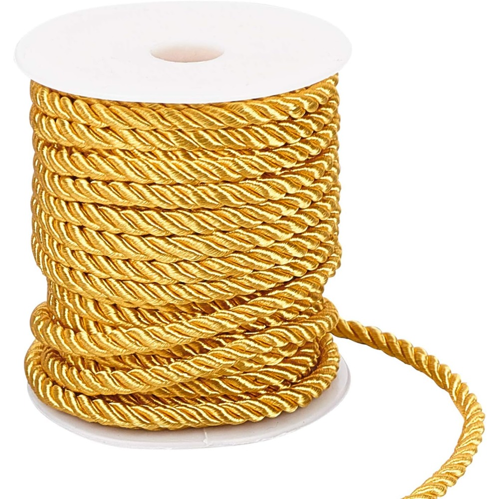 59 Feet Gold Cord 5mm Twisted  - Cord Trim Twisted avaliação e preço