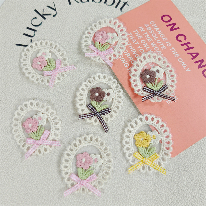 10PCS New Spring Summer Fresh  - Applique Patch Flower avaliação e preço