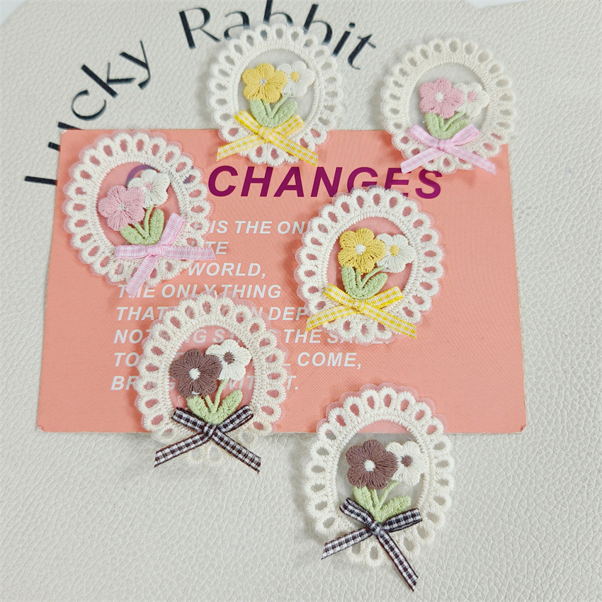 10PCS New Spring Summer Fresh  - Applique Patch Flower avaliação e preço