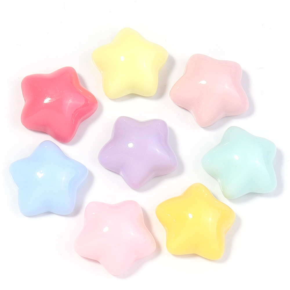50pcs/lot 16mm Colorful Star R - Embellish Craft avaliação e preço