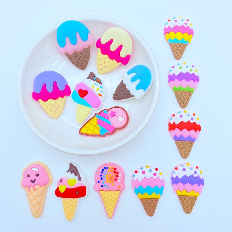 10/20pcs Cute Ice Cream Series - Embellishment Glue Craft avaliação e preço