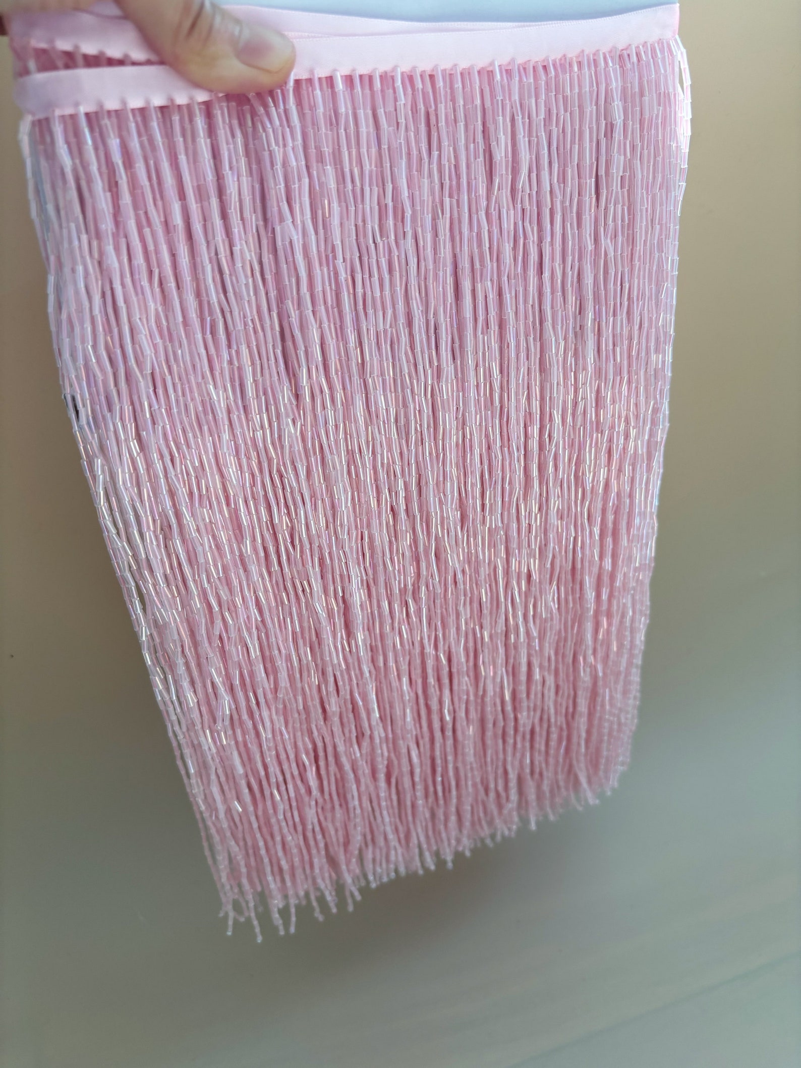 1 Yard 30cm Wide Heavy Bead Fr - Beaded Trim Fringe avaliação e preço