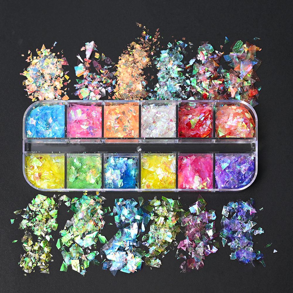 6Grids Shiny Iridescent Mermai - Glitter Vinyl Roll avaliação e preço