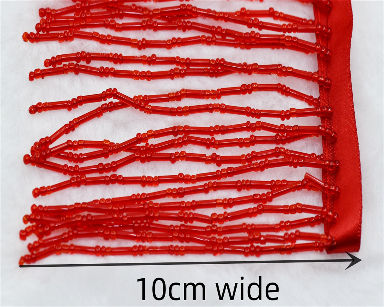 1yard 10cm wide glass Beaded F - Beaded Trim Fringe avaliação e preço