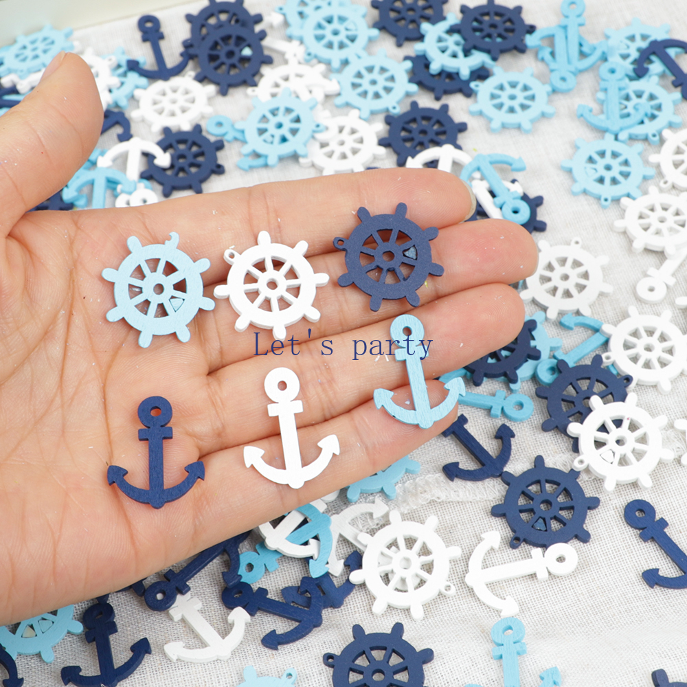 100pcs Nautical Beach Theme Bo - Christmas Craft Embellishment avaliação e preço