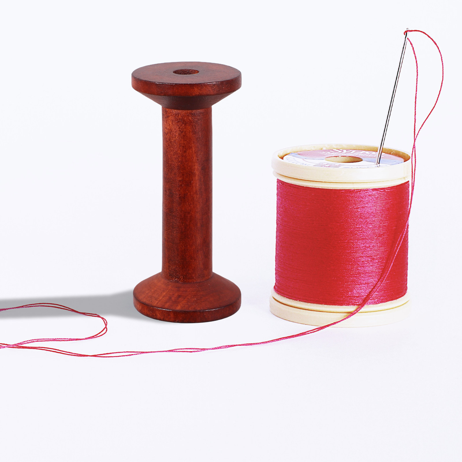6Pcs Wooden Empty Spools for C - Embroidery Craft avaliação e preço