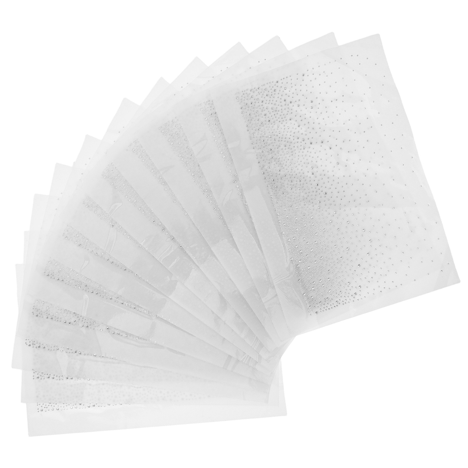 12 Sheets Iron on Rhinestone B - Hotfix Rhinestone Sheet avaliação e preço