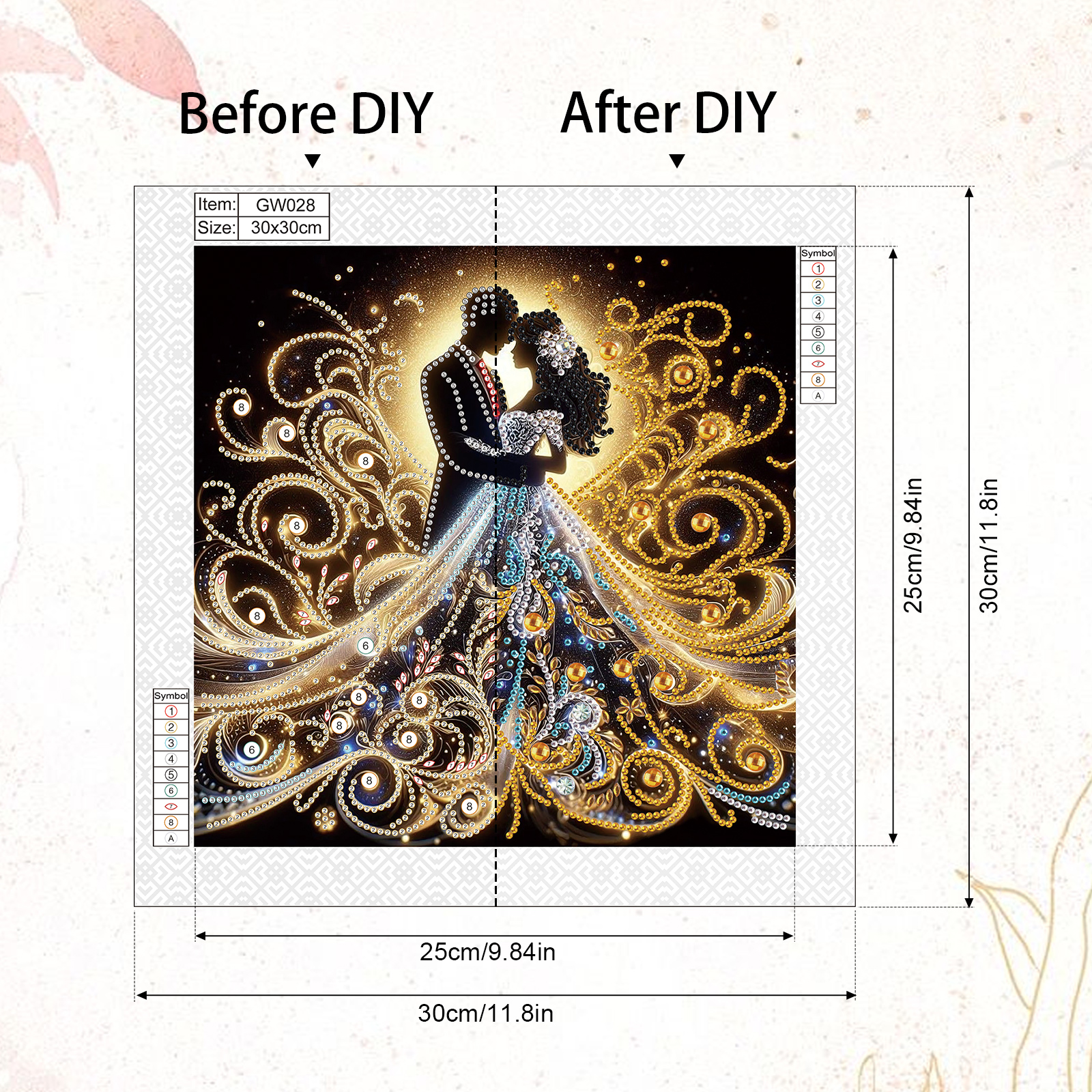 5D DIY Diamond Painting Flower - Embellishment Crafts avaliação e preço