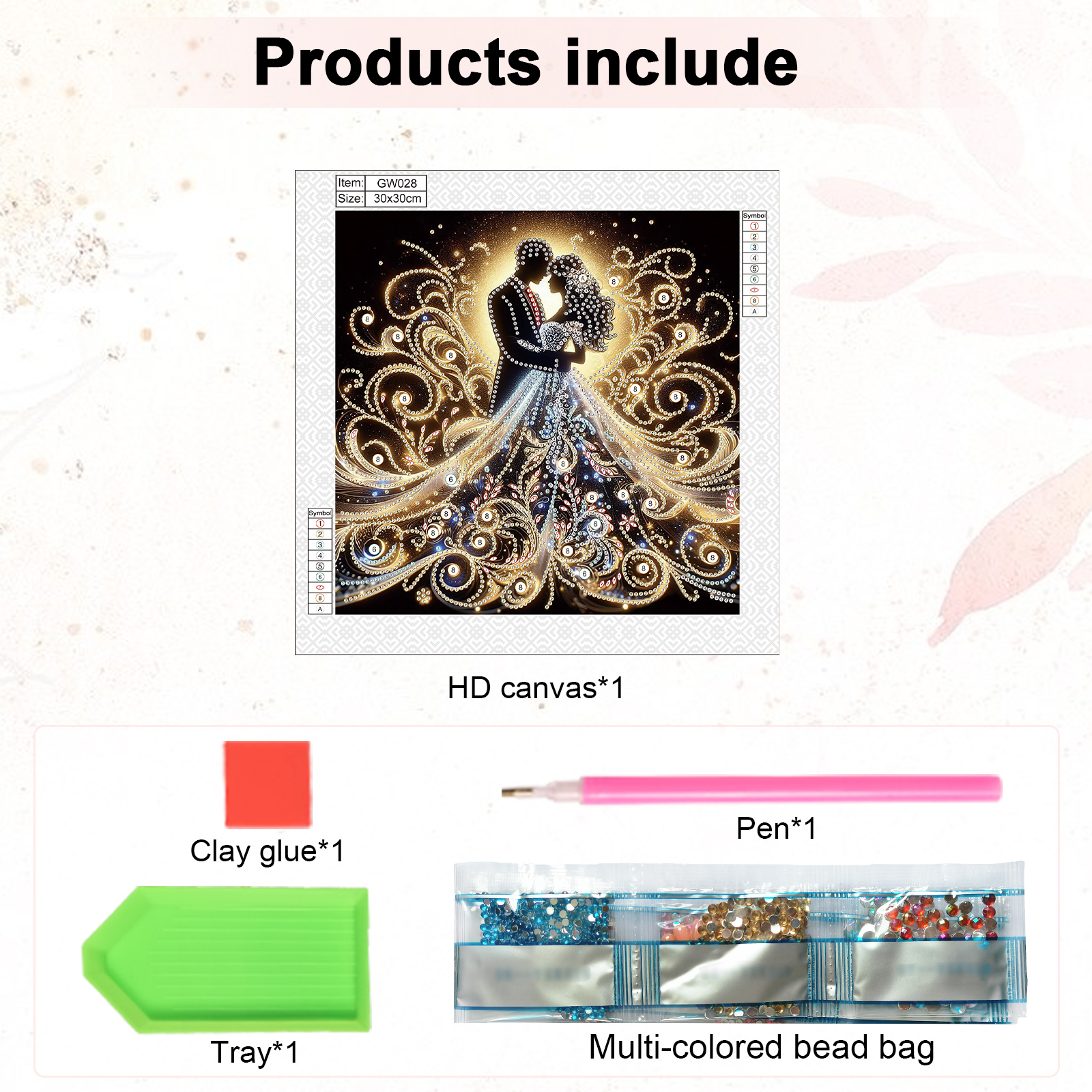 5D DIY Diamond Painting Flower - Embellishment Crafts avaliação e preço