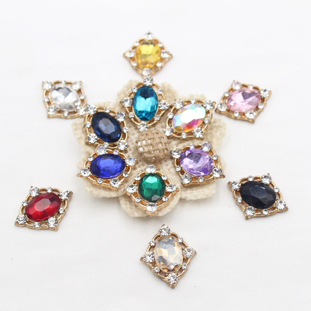 10Pcs Vintage Crystal Sew on C - Embellish Craft avaliação e preço