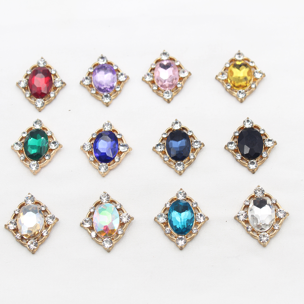 10Pcs Vintage Crystal Sew on C - Embellish Craft avaliação e preço