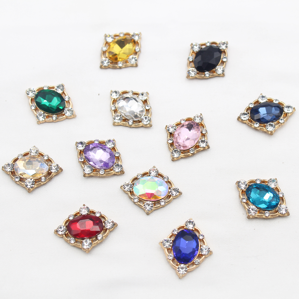 10Pcs Vintage Crystal Sew on C - Embellish Craft avaliação e preço