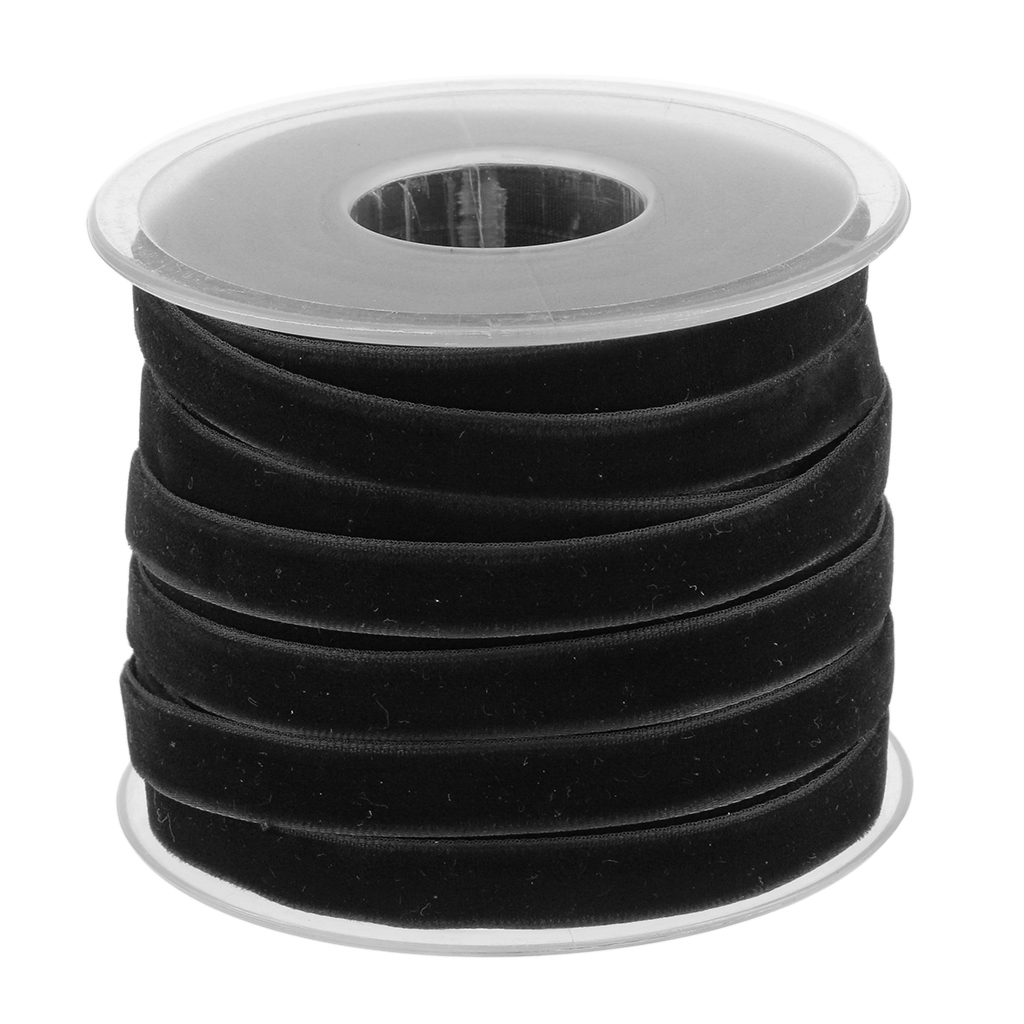 20 Yard 10mm Wide Velvet Ribbo - Velvet Ribbon Roll avaliação e preço