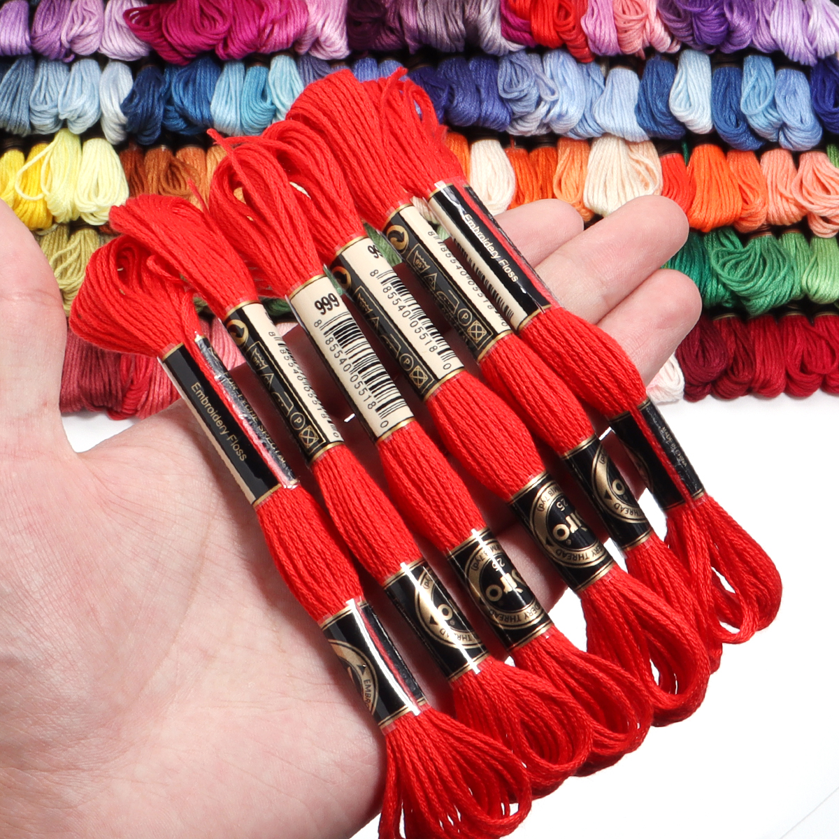 6Pcs/Lot Multicolor Polyester  - Embroidery Embellishments avaliação e preço