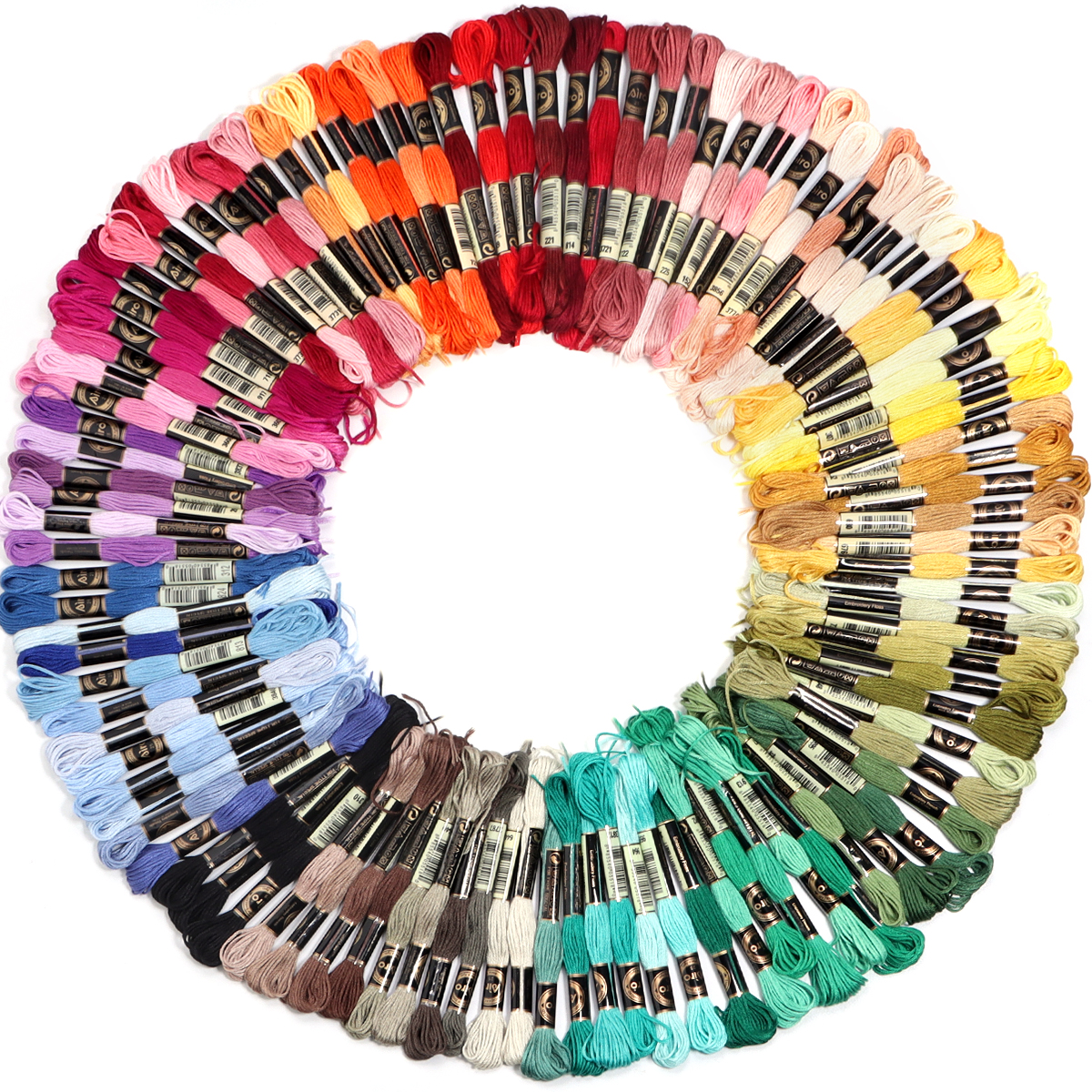 6Pcs/Lot Multicolor Polyester  - Embroidery Embellishments avaliação e preço